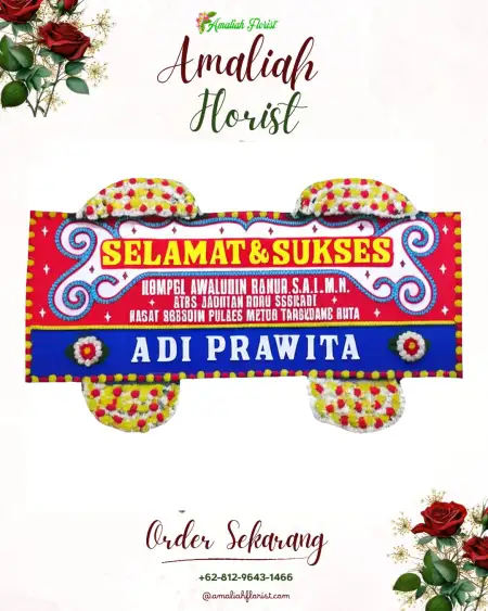 Papan Bunga Ucapan Selamat Paron